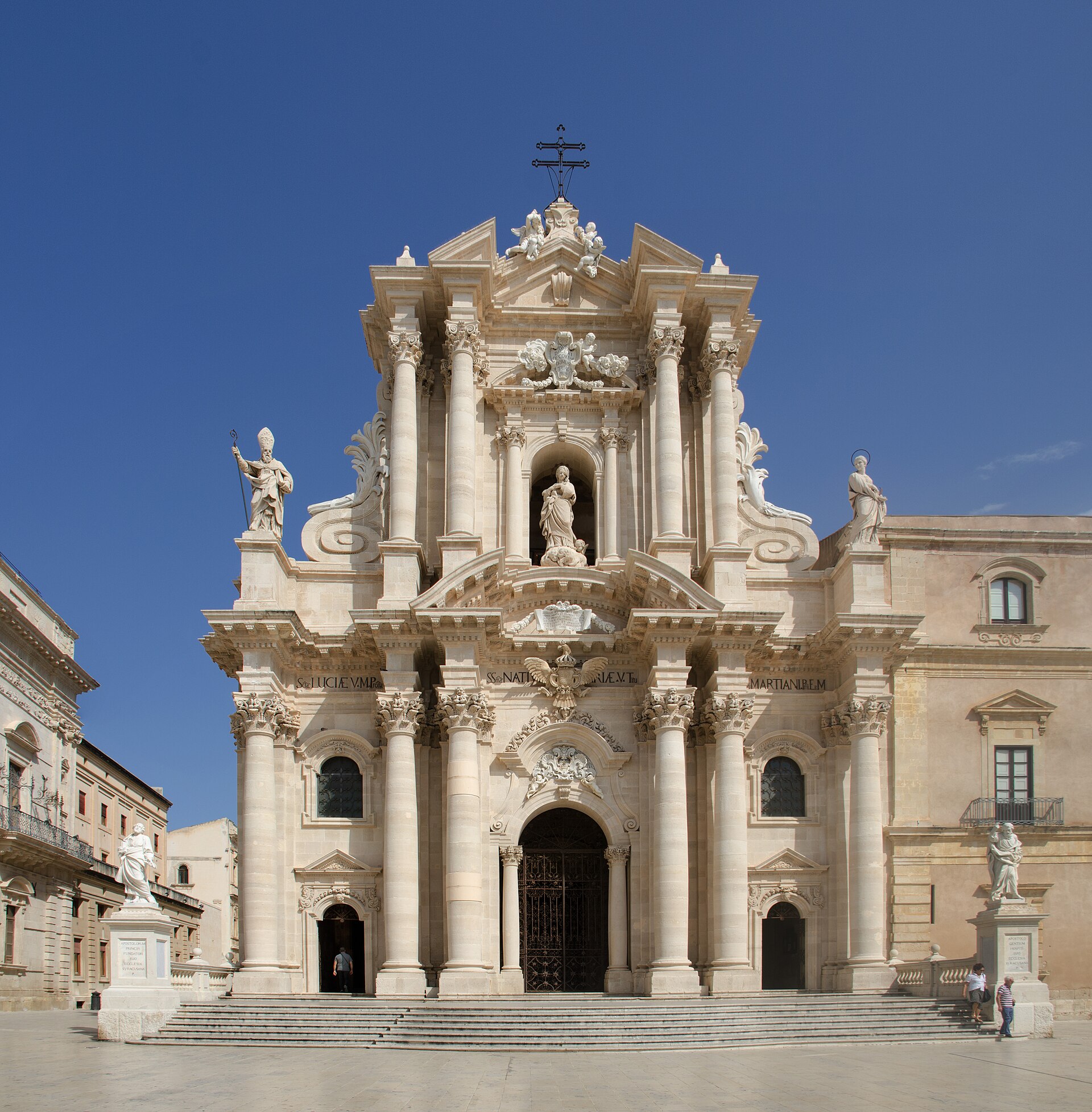 Façade baroque du Duomo d'Ortigia